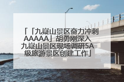 「九嶷山景区奋力冲刺AAAAA」胡勇刚深入九嶷山景区现场调研5A级旅游景区创建工作
