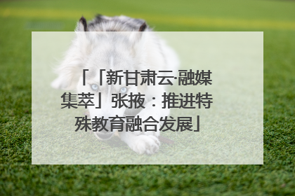 「新甘肃云·融媒集萃」张掖：推进特殊教育融合发展