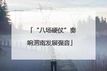 “八场硬仗”奏响渭南发展强音