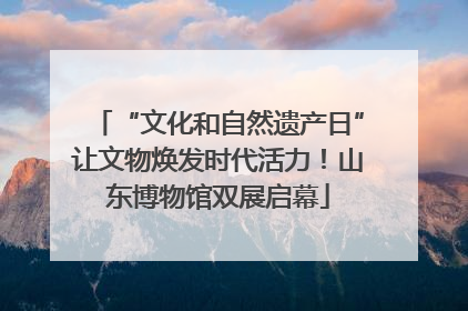 “文化和自然遗产日”让文物焕发时代活力！山东博物馆双展启幕
