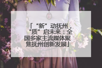 “新”动抚州，“质”启未来：全国多家主流媒体聚焦抚州创新发展