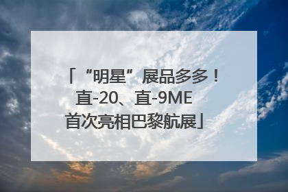 “明星”展品多多！直-20、直-9ME首次亮相巴黎航展