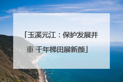 玉溪元江：保护发展并重 千年梯田展新颜
