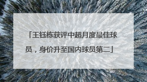 王钰栋获评中超月度最佳球员，身价升至国内球员第二