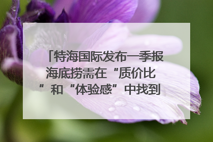 特海国际发布一季报 海底捞需在“质价比”和“体验感”中找到平衡｜新经济观察