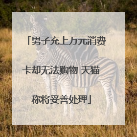 男子充上万元消费卡却无法购物 天猫称将妥善处理