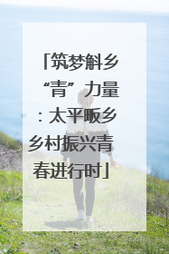 筑梦斛乡“青”力量：太平畈乡乡村振兴青春进行时