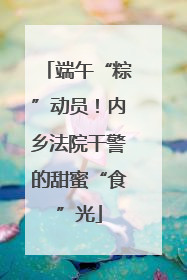 端午“粽”动员！内乡法院干警的甜蜜“食”光