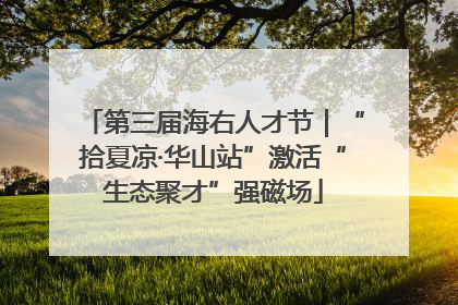 第三届海右人才节｜“拾夏凉·华山站”激活“生态聚才”强磁场