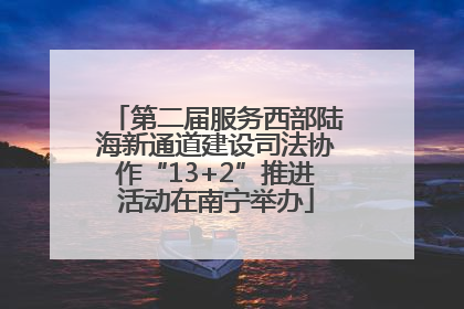 第二届服务西部陆海新通道建设司法协作“13+2”推进活动在南宁举办
