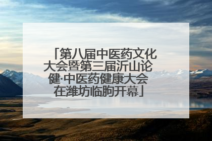 第八届中医药文化大会暨第三届沂山论健·中医药健康大会在潍坊临朐开幕