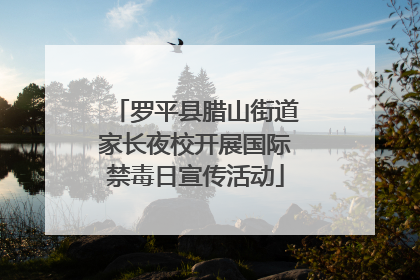 罗平县腊山街道家长夜校开展国际禁毒日宣传活动