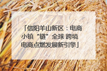 信阳羊山新区：电商小镇“链”全球 跨境电商点燃发展新引擎