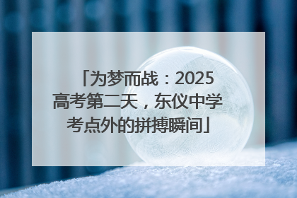 为梦而战：2025高考第二天，东仪中学考点外的拼搏瞬间