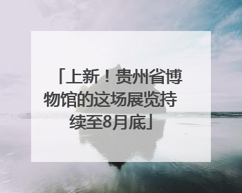 上新！贵州省博物馆的这场展览持续至8月底