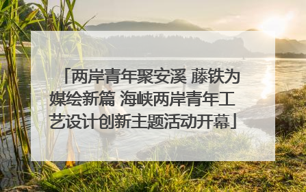 两岸青年聚安溪 藤铁为媒绘新篇 海峡两岸青年工艺设计创新主题活动开幕