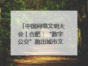 中国网络文明大会｜合肥：“数字公交”跑出城市文明新速度