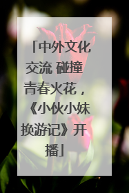 中外文化交流 碰撞青春火花，《小伙小妹换游记》开播