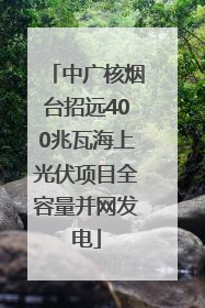 中广核烟台招远400兆瓦海上光伏项目全容量并网发电