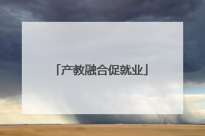 产教融合促就业