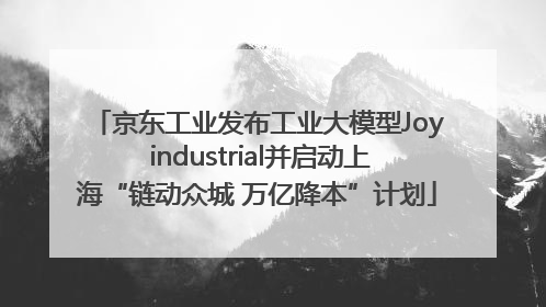 京东工业发布工业大模型Joy industrial并启动上海“链动众城 万亿降本”计划