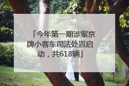 今年第一期涉案京牌小客车司法处置启动，共618辆