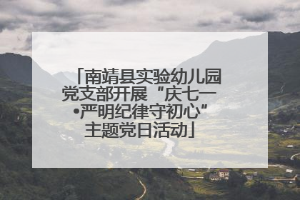 南靖县实验幼儿园党支部开展“庆七一•严明纪律守初心”主题党日活动