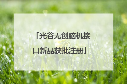 光谷无创脑机接口新品获批注册