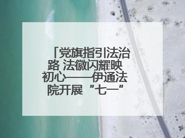 党旗指引法治路 法徽闪耀映初心——伊通法院开展“七一”主题党日活动