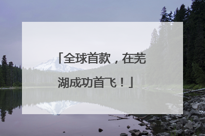 全球首款，在芜湖成功首飞！