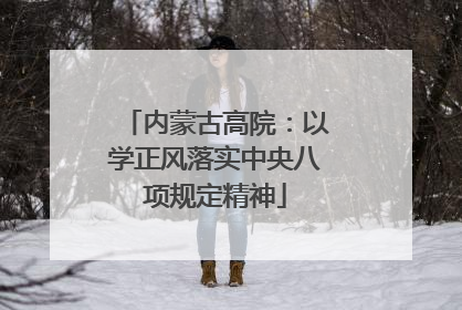 内蒙古高院：以学正风落实中央八项规定精神