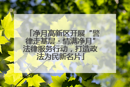 净月高新区开展“警律走基层・情满净月”法律服务行动，打造政法为民新名片