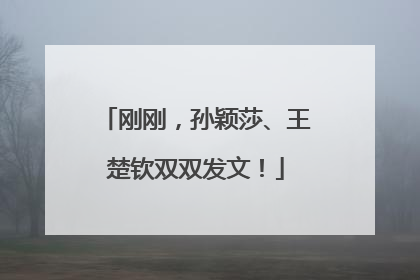 刚刚，孙颖莎、王楚钦双双发文！