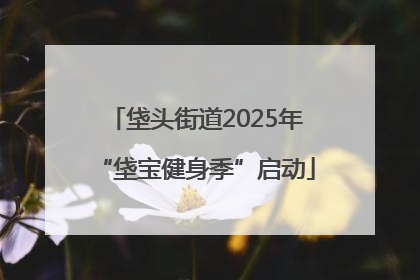 垡头街道2025年“垡宝健身季”启动