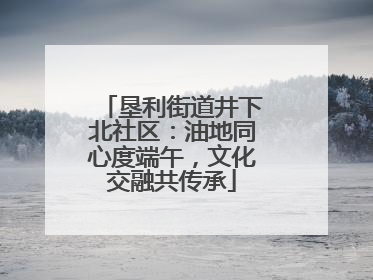 垦利街道井下北社区：油地同心度端午，文化交融共传承