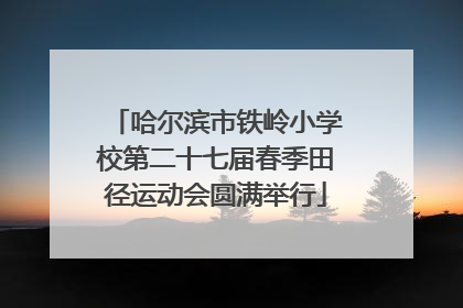 哈尔滨市铁岭小学校第二十七届春季田径运动会圆满举行