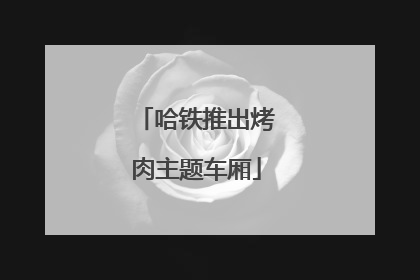 哈铁推出烤肉主题车厢
