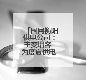 国网衡阳供电公司：主变增容 为度夏供电添保障