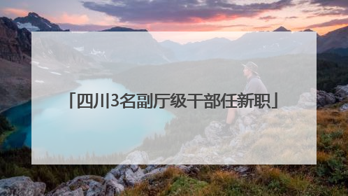 四川3名副厅级干部任新职