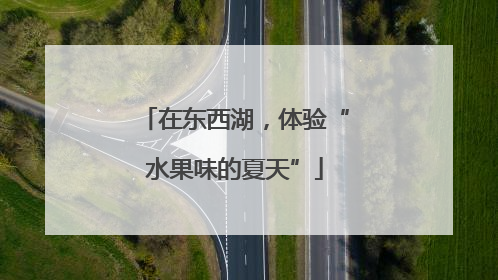 在东西湖，体验“水果味的夏天”