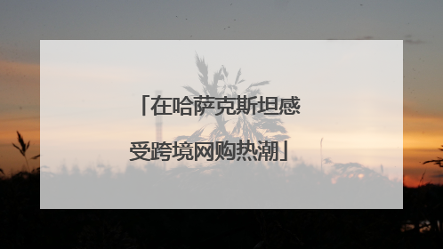在哈萨克斯坦感受跨境网购热潮