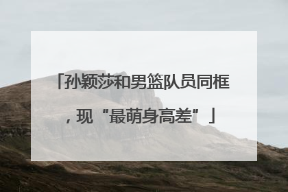 孙颖莎和男篮队员同框，现“最萌身高差”