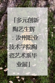 多元创新 陶艺生辉：汝州职业技术学院陶瓷艺术系毕业展