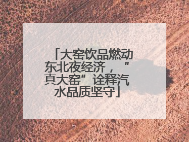 大窑饮品燃动东北夜经济，“真大窑”诠释汽水品质坚守