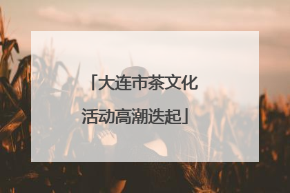 大连市茶文化活动高潮迭起