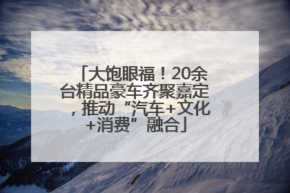 大饱眼福！20余台精品豪车齐聚嘉定，推动“汽车+文化+消费”融合