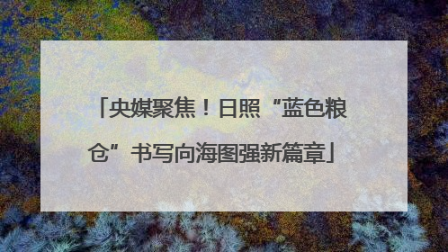 央媒聚焦！日照“蓝色粮仓”书写向海图强新篇章
