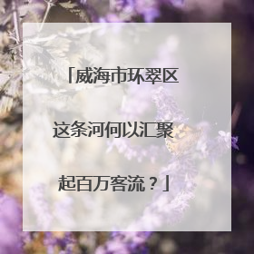 威海市环翠区这条河何以汇聚起百万客流？