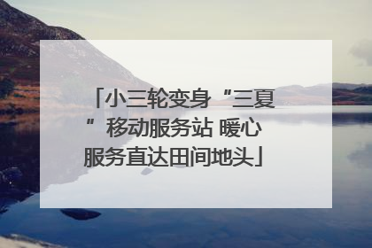 小三轮变身“三夏”移动服务站 暖心服务直达田间地头