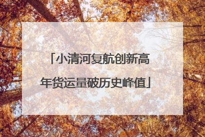 小清河复航创新高 年货运量破历史峰值